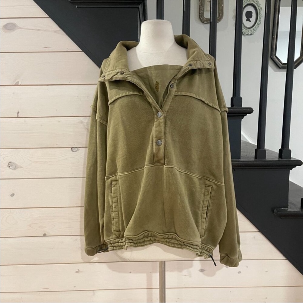 030 Free People Movement Stash It Sweatshirt/Olive greenSize Medium
super cozy - Picture 4 of 6